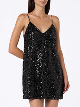 Woman black sequins dress Rabelle