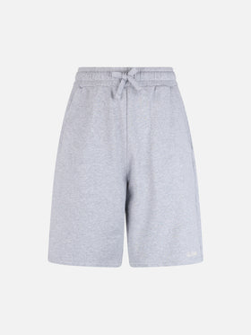 Randle grey cotton fleece Bermuda shorts - MC2 Saint Barth