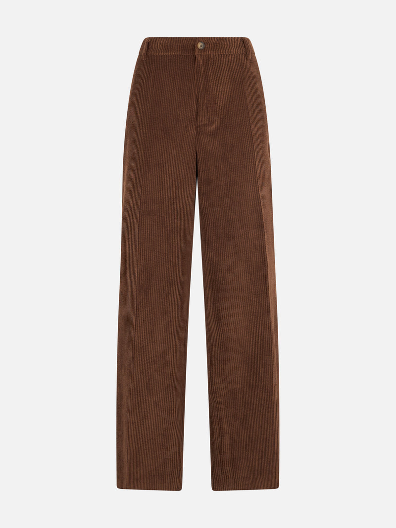 Woman brown corduroy pants Rebella