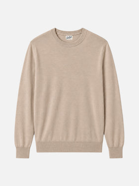 Pull beige Regent en 100 % MERINO WOOL 