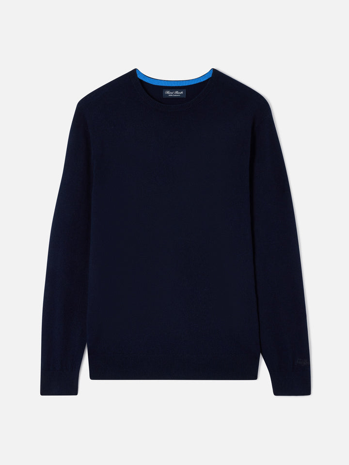 Crewneck Regent aus navyblauem blue Cashmere 