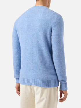 Maglione Regent in alpaca stretch azzurro chiaro