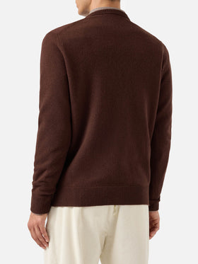 Regent brown lambswool sweater