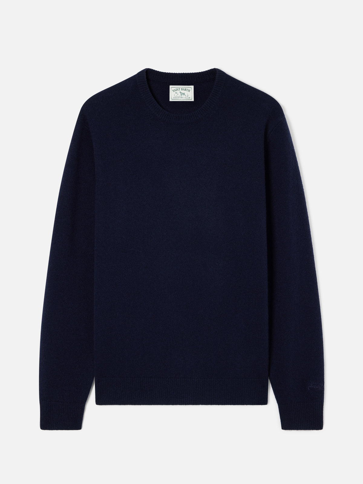 Navy blue Regent lambswool crewneck