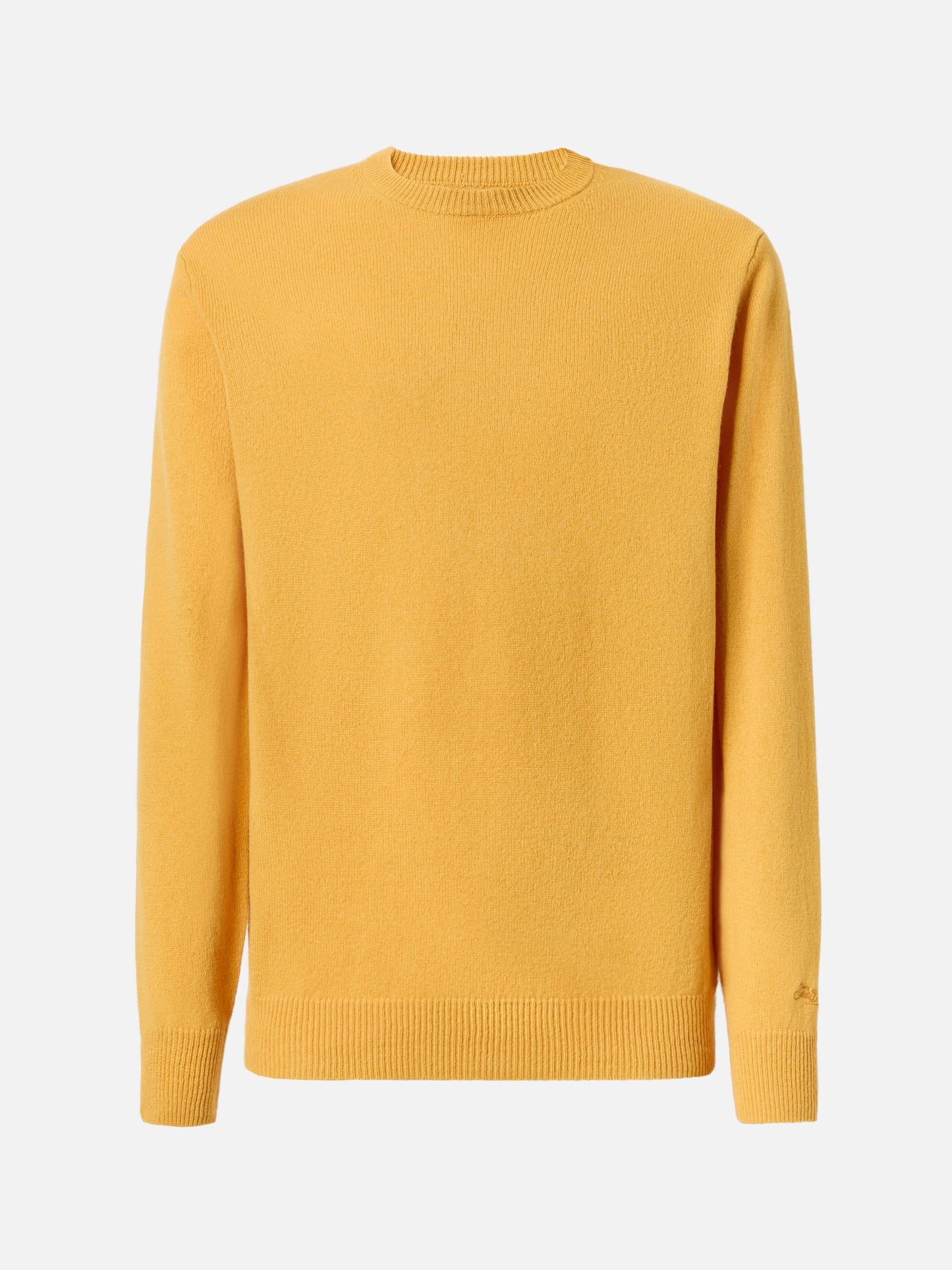 Maglione Regent in lambswool giallo ocra