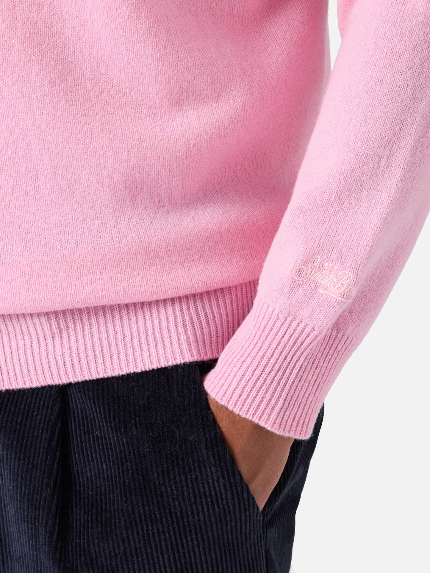 Regent pink lambswool sweater