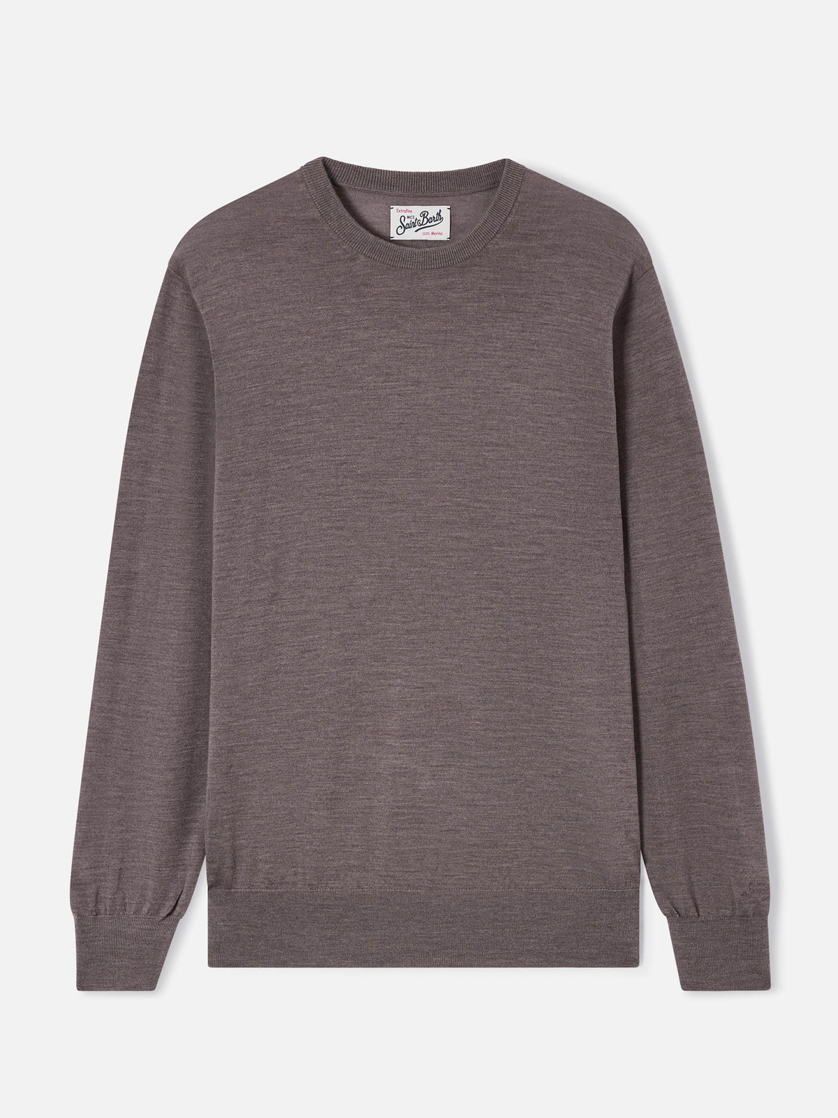 Rundhals-Regent aus camel Merino 