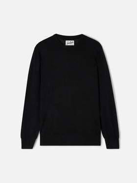 Girocollo Regent in Merino nero