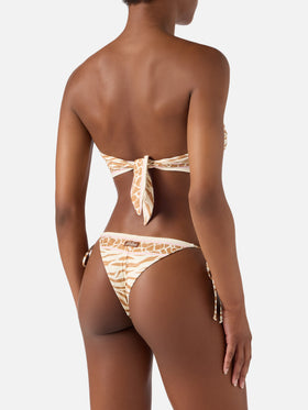 Bikini Rio Marielle beige à imprimé animal 