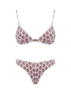 Damen-Triangel-Bikini mit Blumenmotiv Rylie Lido