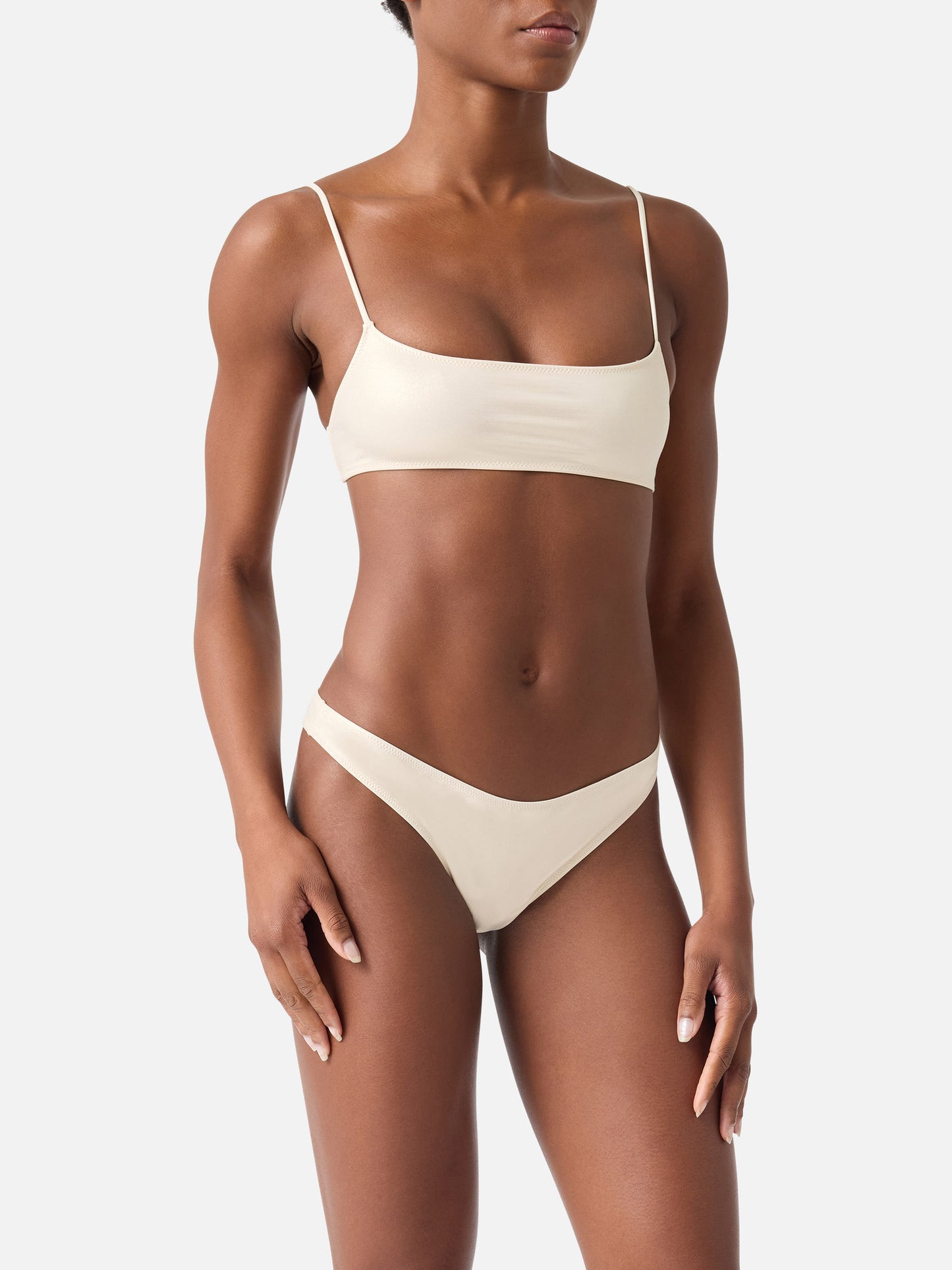 Bikini Sadie Naomi bralette laminato oro