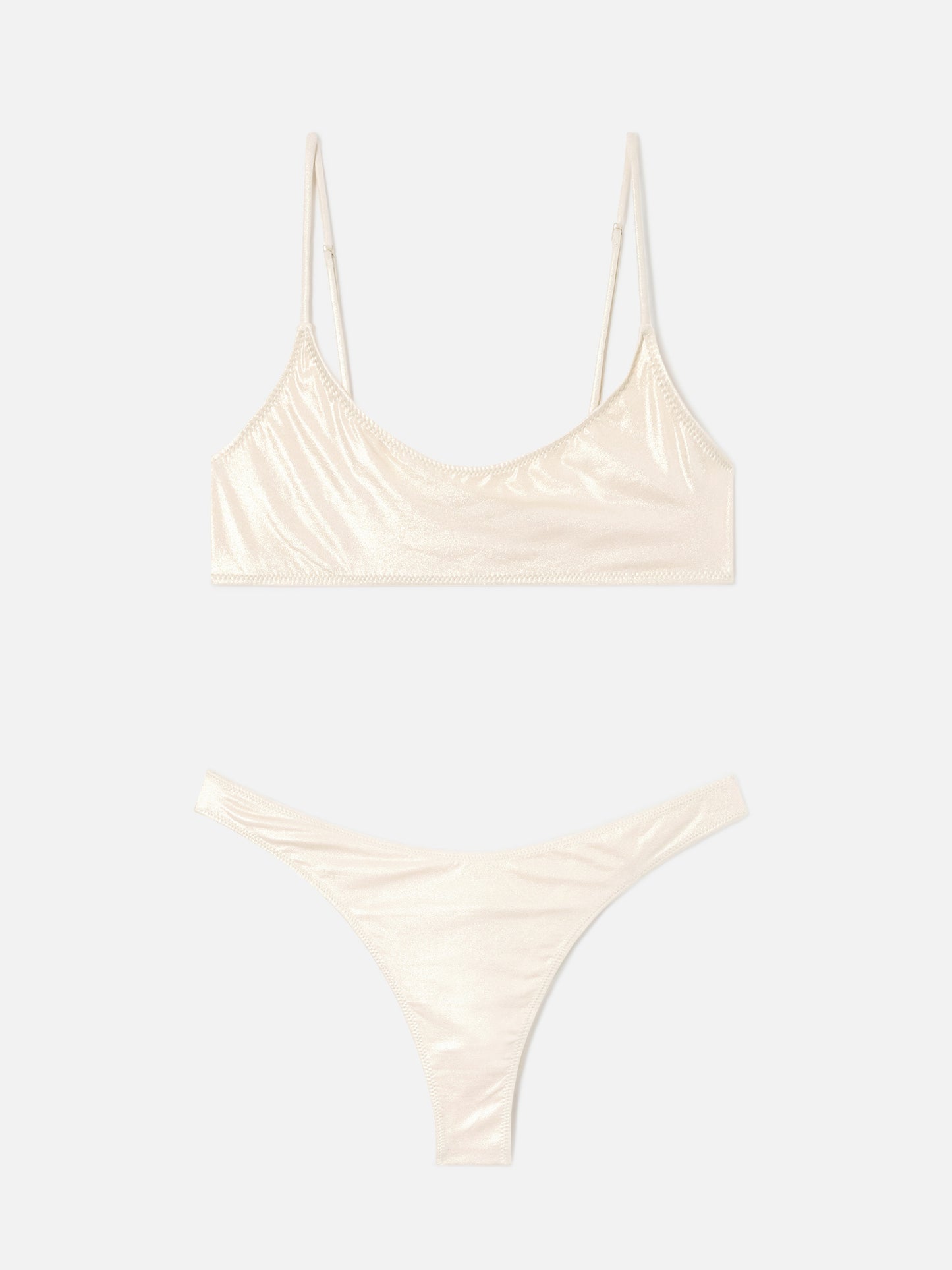 Bikini Sadie Naomi bralette laminato oro