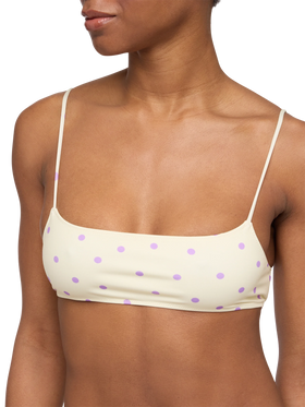Sadie Bralette-Top mit Polka Dots-Print