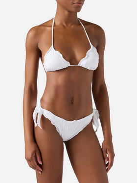 Bikini Sagittarius Moon en sangallo blanc 