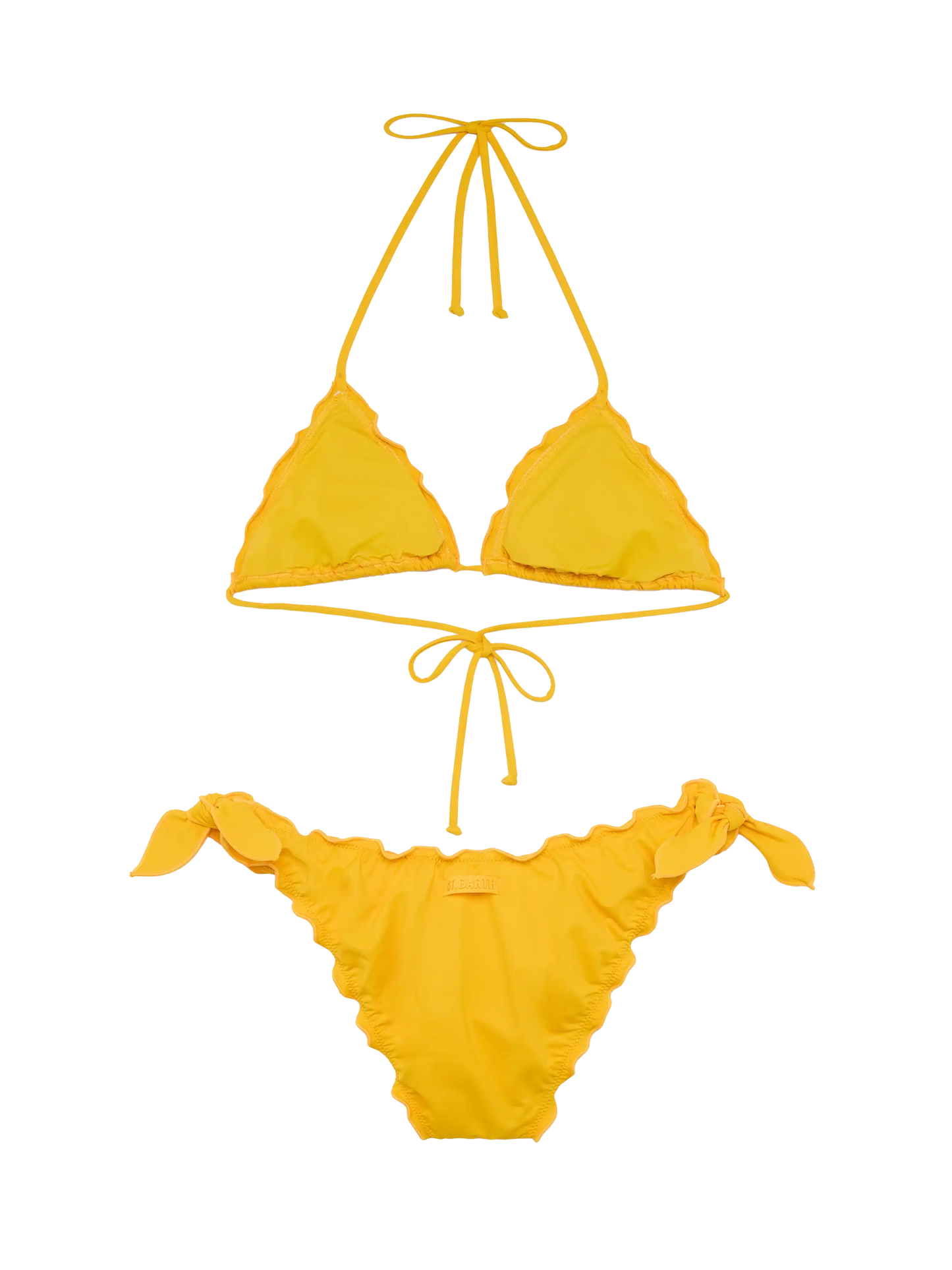 Weiß gelber klassischer Triangel-Bikini Schütze Mond