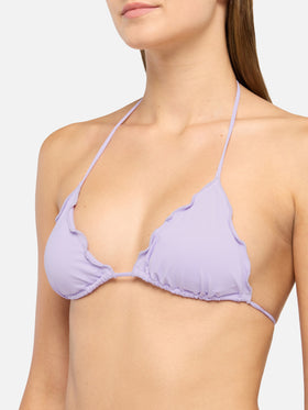 Bikini triangolo lilla Sagittarius Miami con slip sgambato
