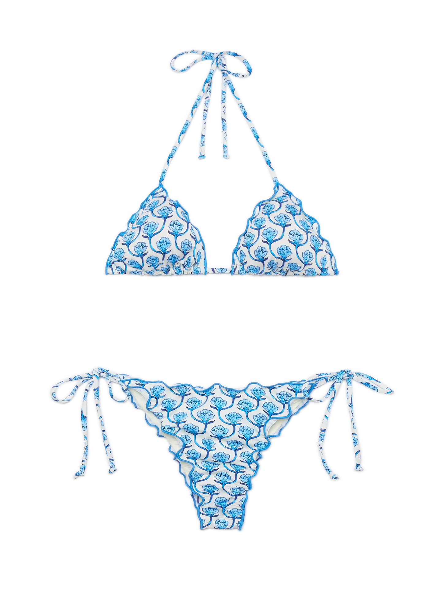 Classic triangle bikini Sagittarius Miami with floral print