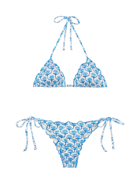 Classic triangle bikini Sagittarius Miami with floral print