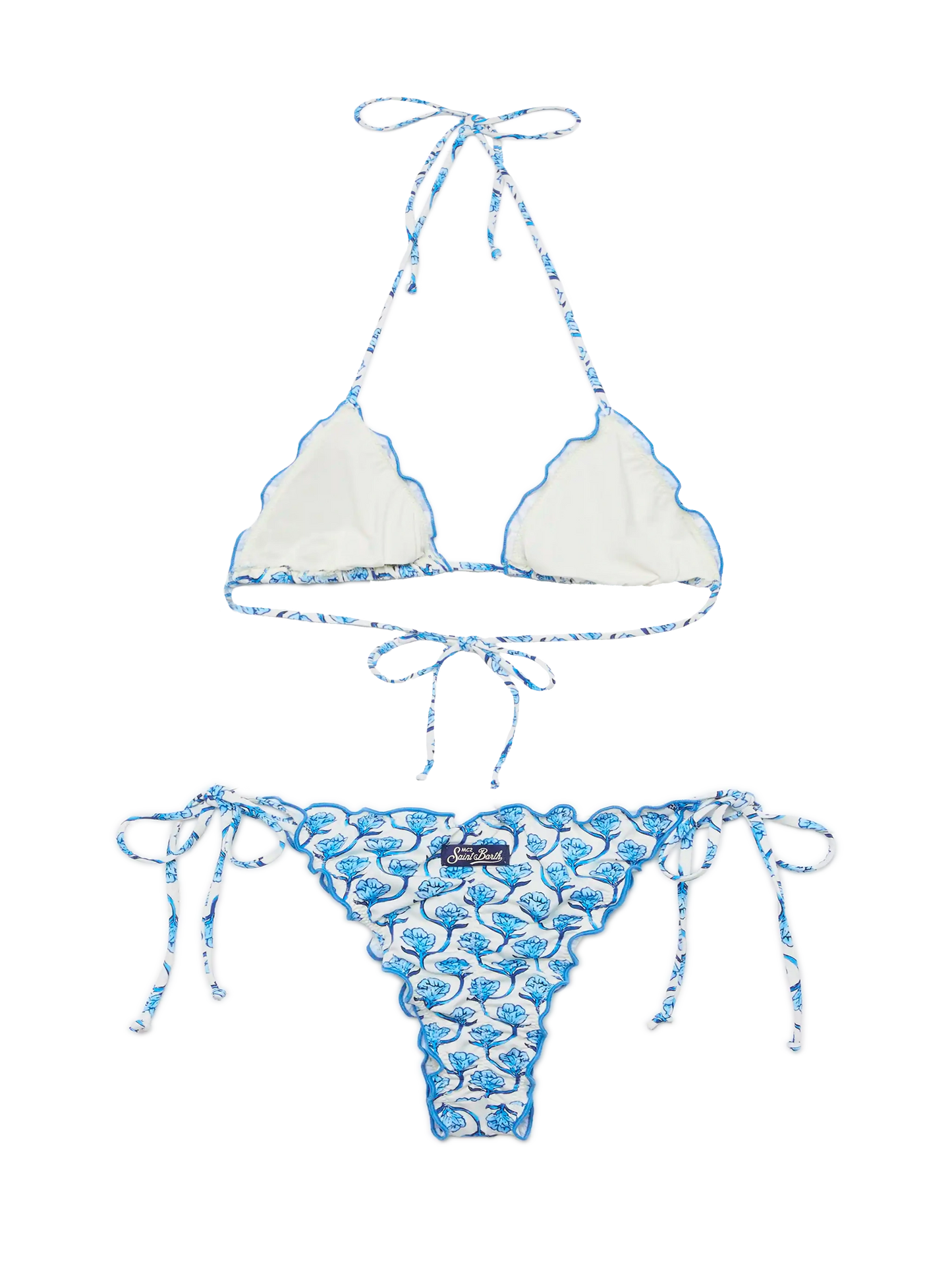 Classic triangle bikini Sagittarius Miami with floral print