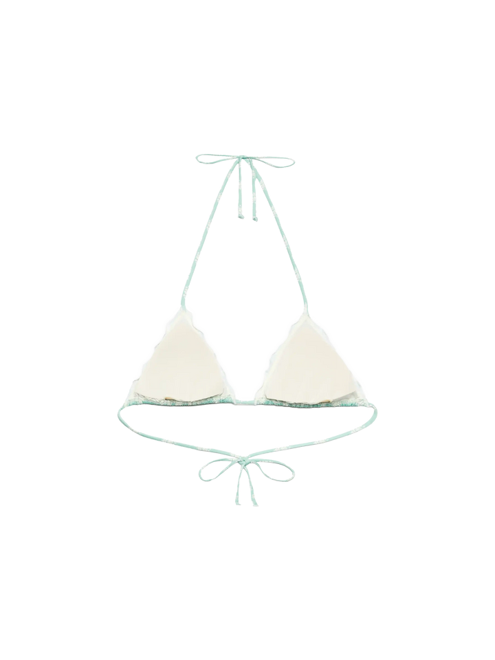 Sagittarius classic triangle top with floral print - MC2 Saint Barth