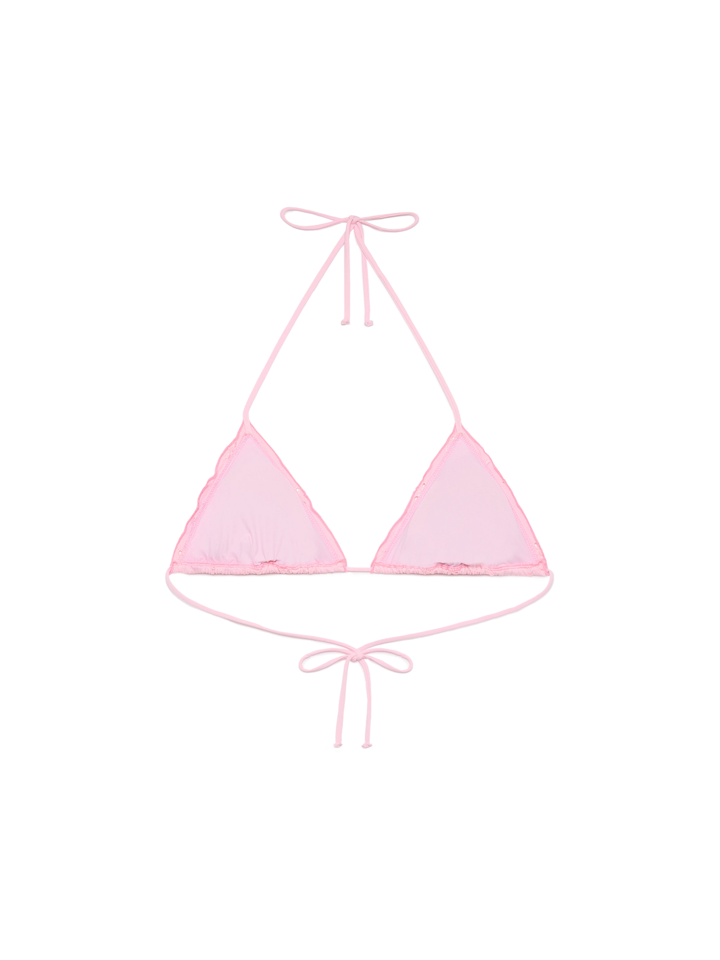 Sagittarius – Klassisches Triangel-Top aus Sangallo-Spitze in Rosa
