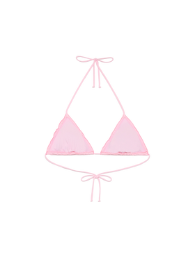 Sagittarius – Klassisches Triangel-Top aus Sangallo-Spitze in Rosa
