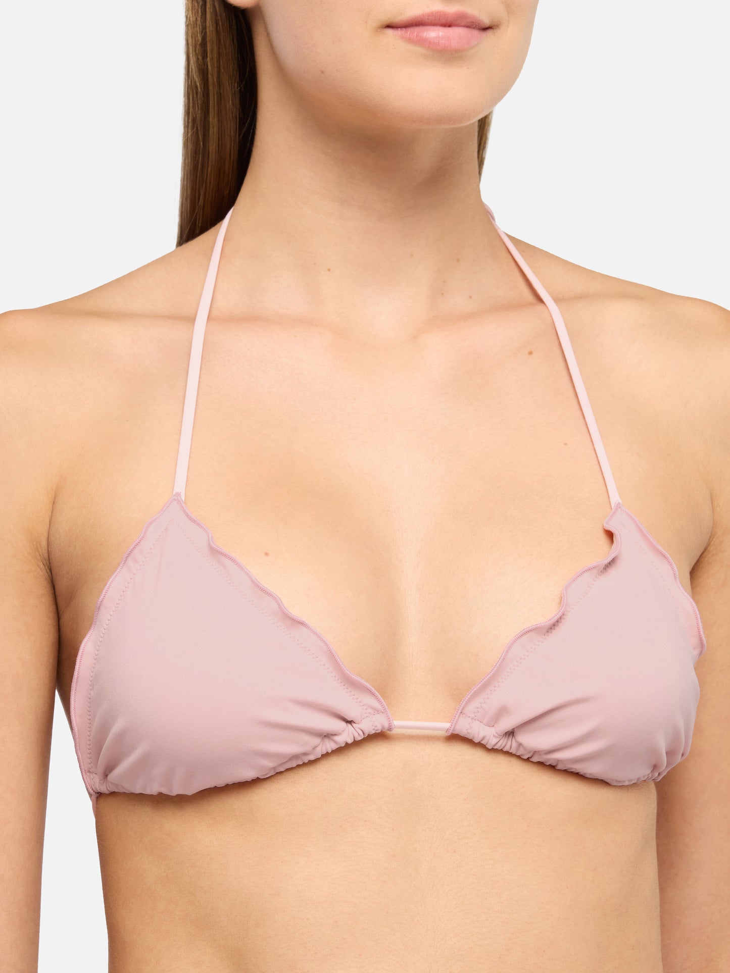 Miami cheeky pink swim briefs - Sagittarius pink classic triangle top