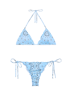 Freche Badehose „Miami“ mit Bandanna-Print – Klassisches Triangel-Top für Schütze mit Bandanna-Print