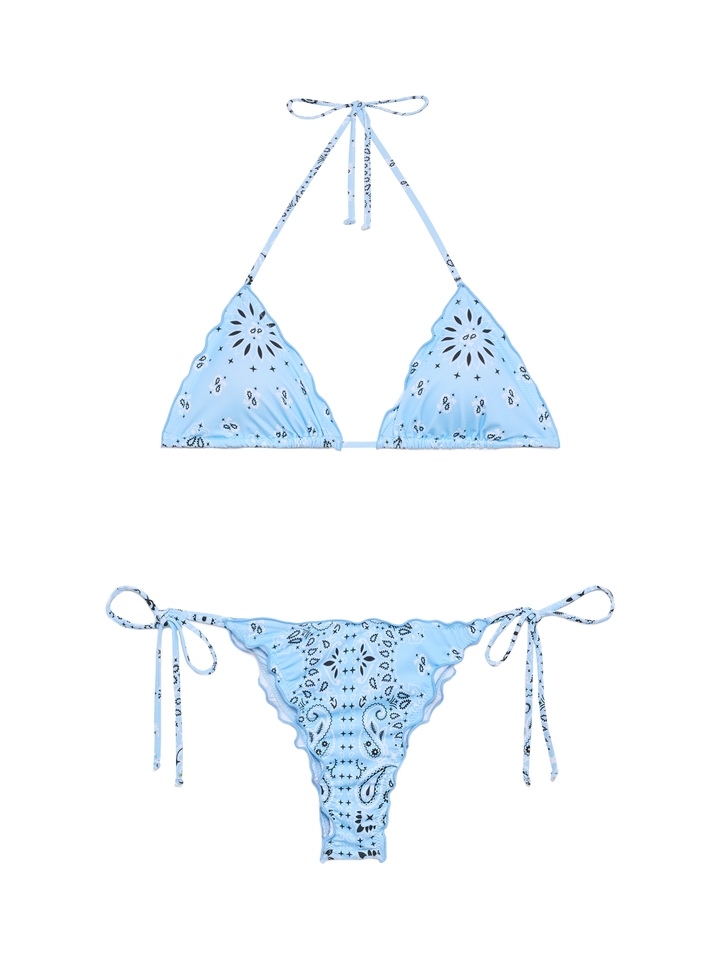 Freche Badehose „Miami“ mit Bandanna-Print – Klassisches Triangel-Top für Schütze mit Bandanna-Print