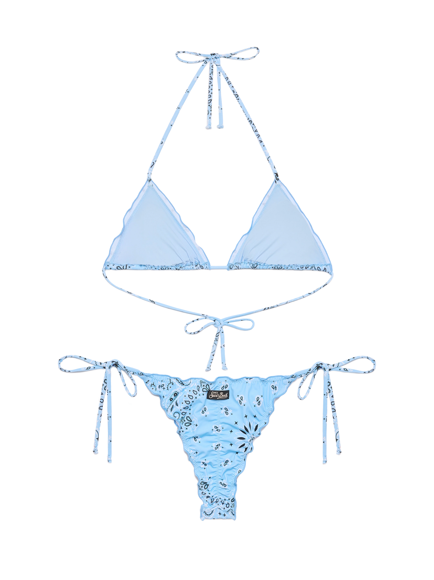 Freche Badehose „Miami“ mit Bandanna-Print – Klassisches Triangel-Top für Schütze mit Bandanna-Print