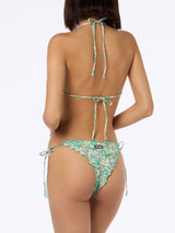 Woman Betsy classic triangle bikini Sagittarius Miami | MADE WITH LIBERTY FABRIC