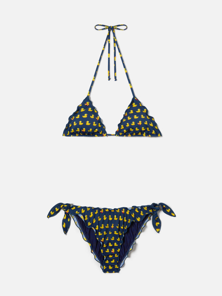 Bikini Sagittarius Moon con stampa paperelle