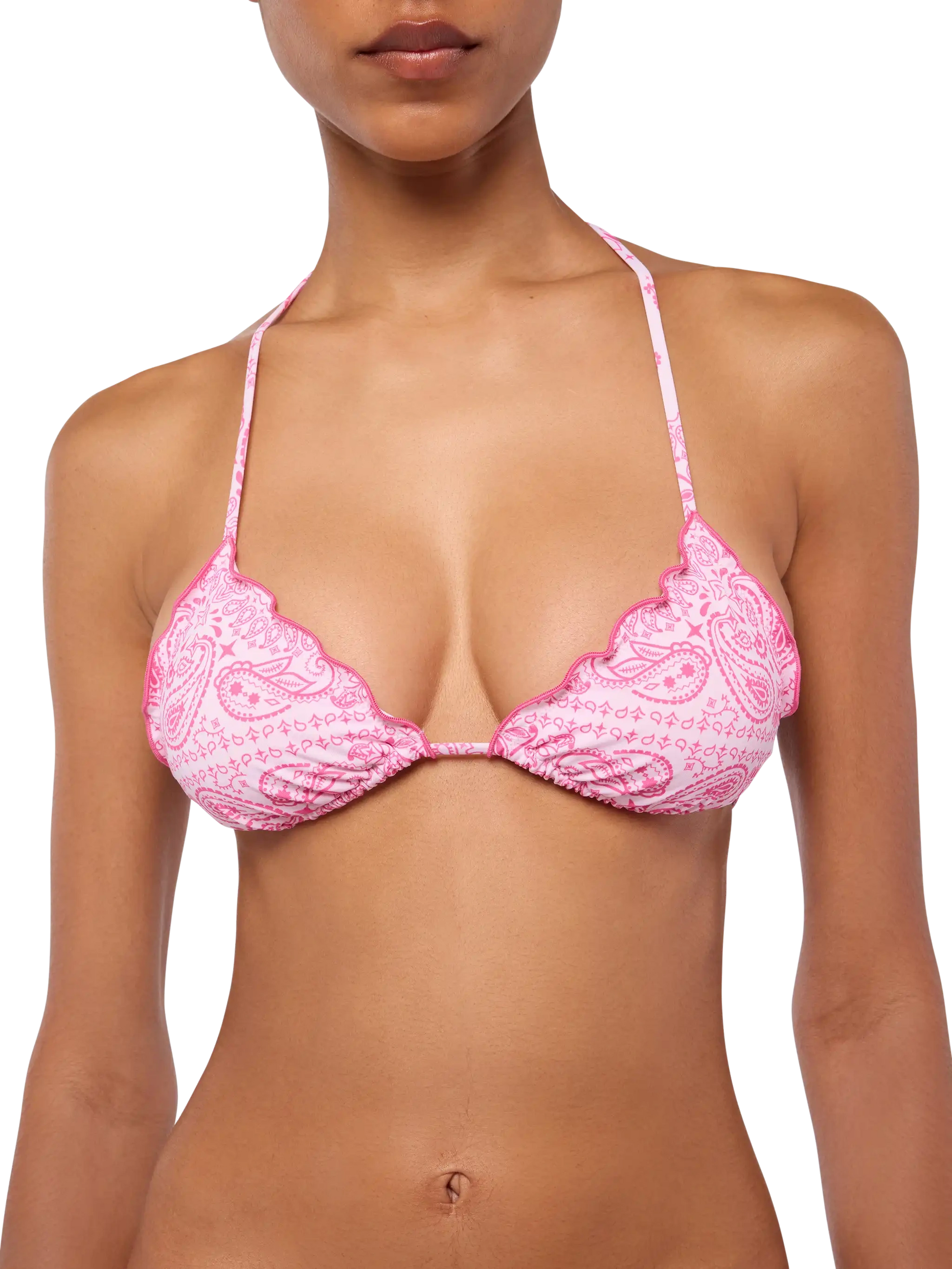 Classic triangle bikini Sagittarius Miami with bandanna print - MC2 Saint Barth