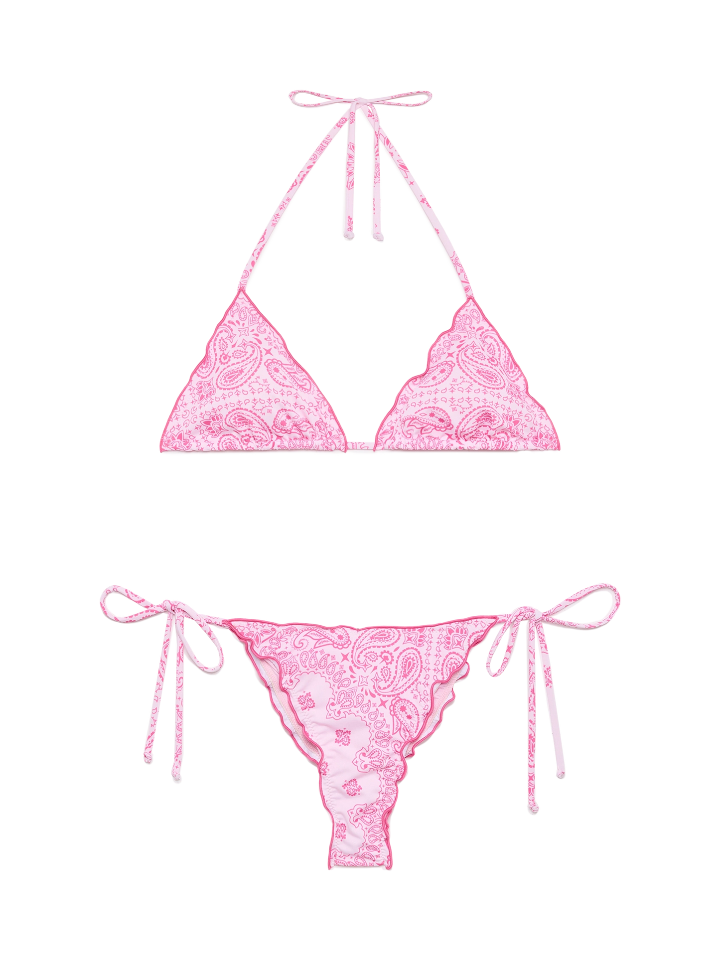 Classic triangle bikini Sagittarius Miami with bandanna print
