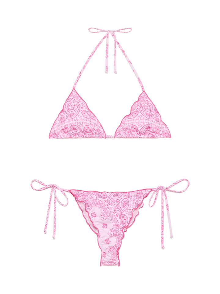 Freche Badehose „Miami“ mit Bandanna-Print – Klassisches Triangel-Top für Schütze mit Bandanna-Print