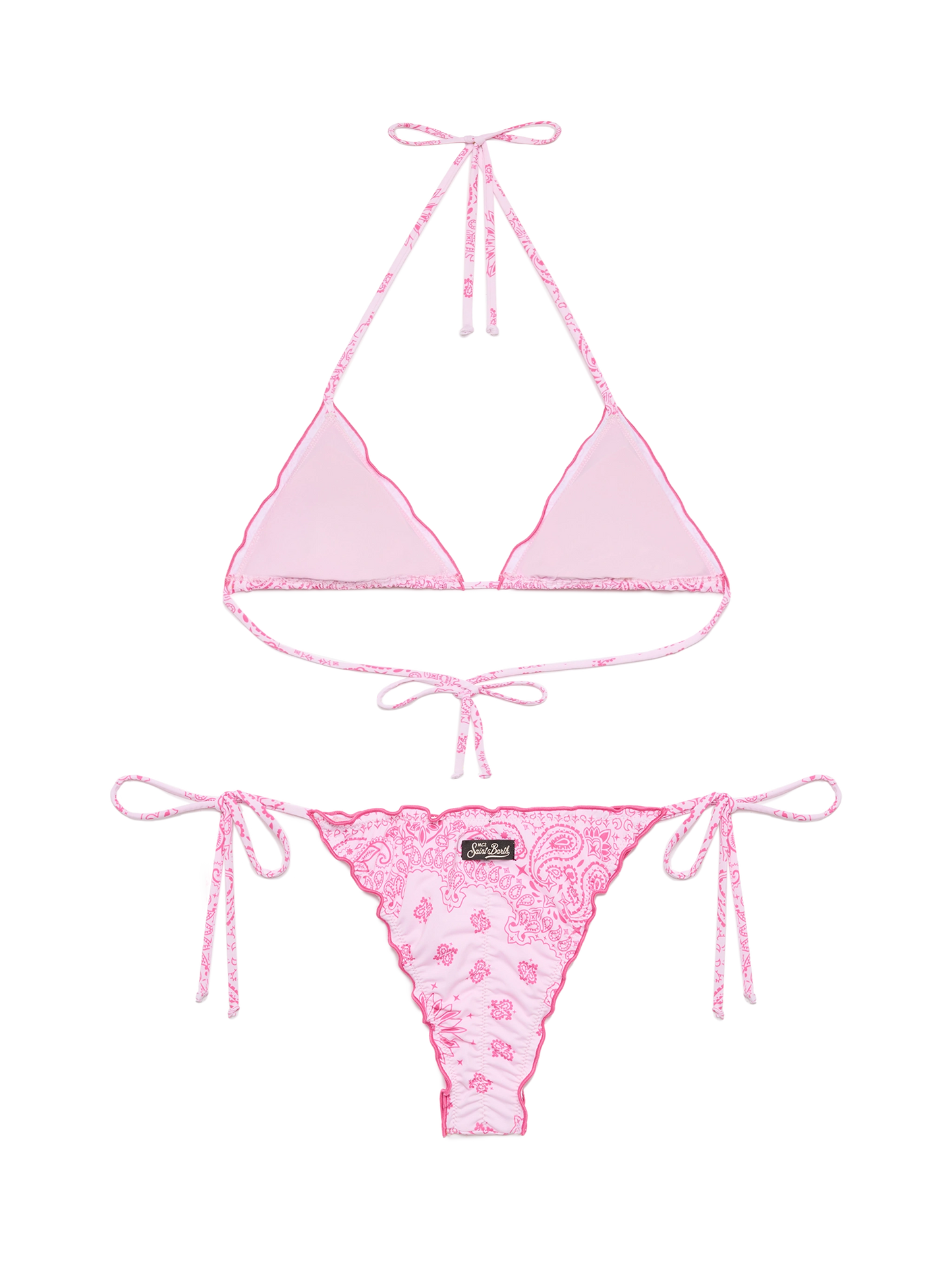 Classic triangle bikini Sagittarius Miami with bandanna print