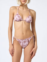 Klassischer Damen-Triangel-Bikini „Toile de Jouy“ Sagittarius Miami