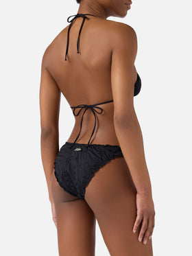 Triangle bikini Sarius triangle in black sangallo