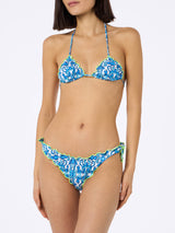 Woman Napoli print triangle classic bikini Sarius | SSC NAPOLI SPECIAL EDITION