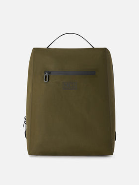 Sac à dos ciré sans coutures vert militaire 
