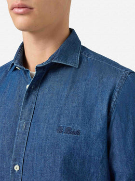 Seefeld denim shirt with classic collar