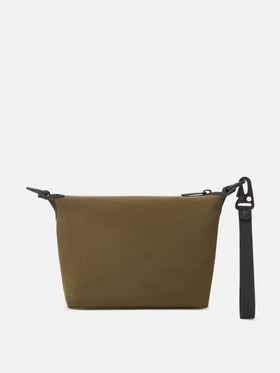 Vert militaire Seamless ciré pouch 