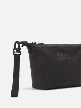 Black Seamless waxed pouch