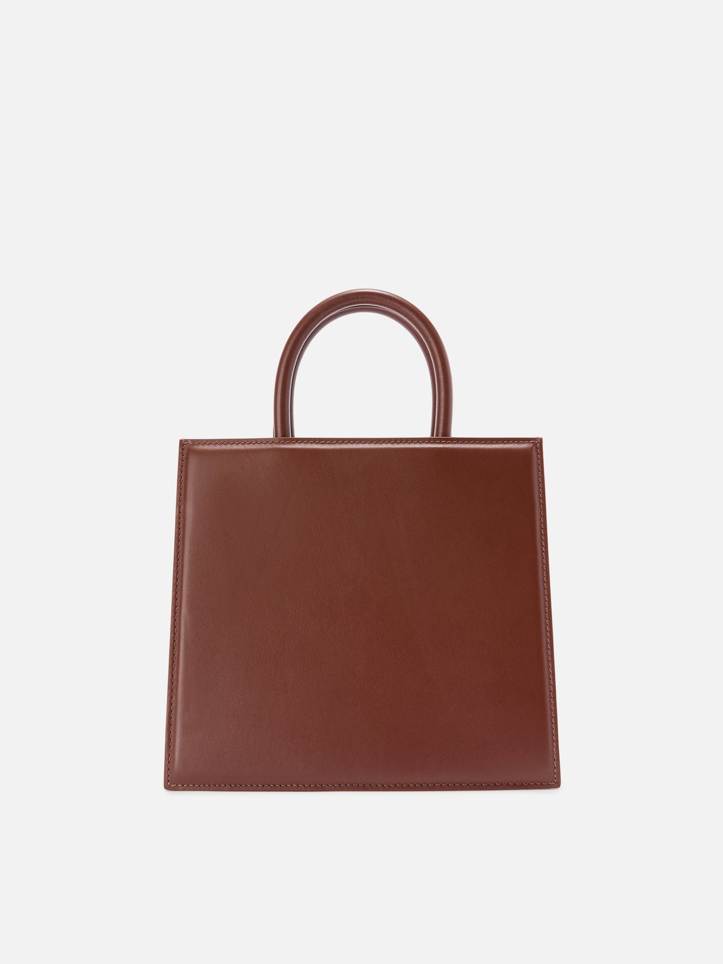 Shop Bag Midi Handbag in brown leather