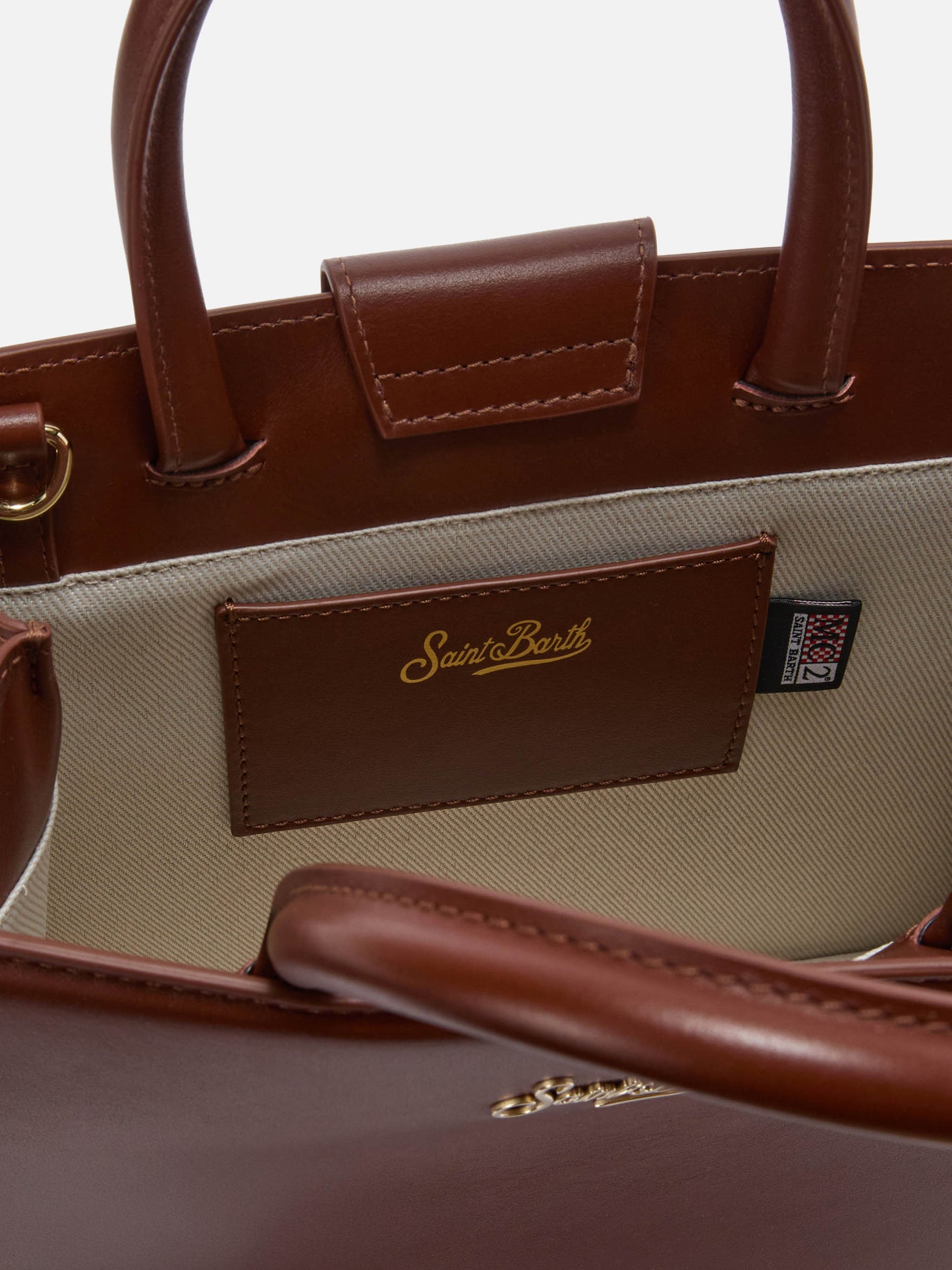 Shop Bag Midi Handbag in brown leather