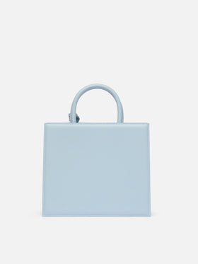 Shop Bag Midi in light blue leather