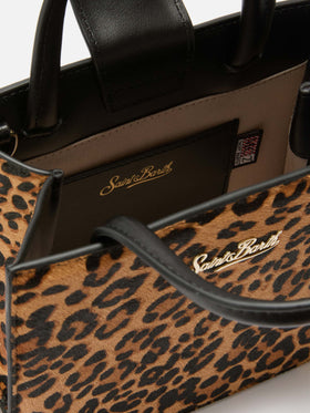 Shop Bag Mini in cavallino con stampa animalier