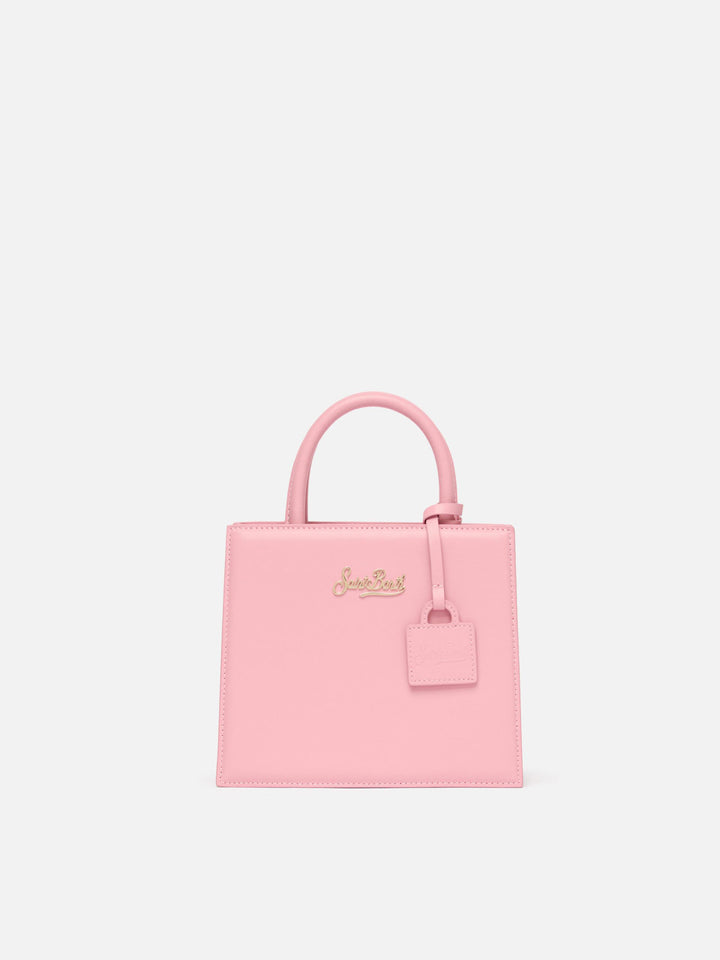 Shop Bag Mini in pastel pink leather