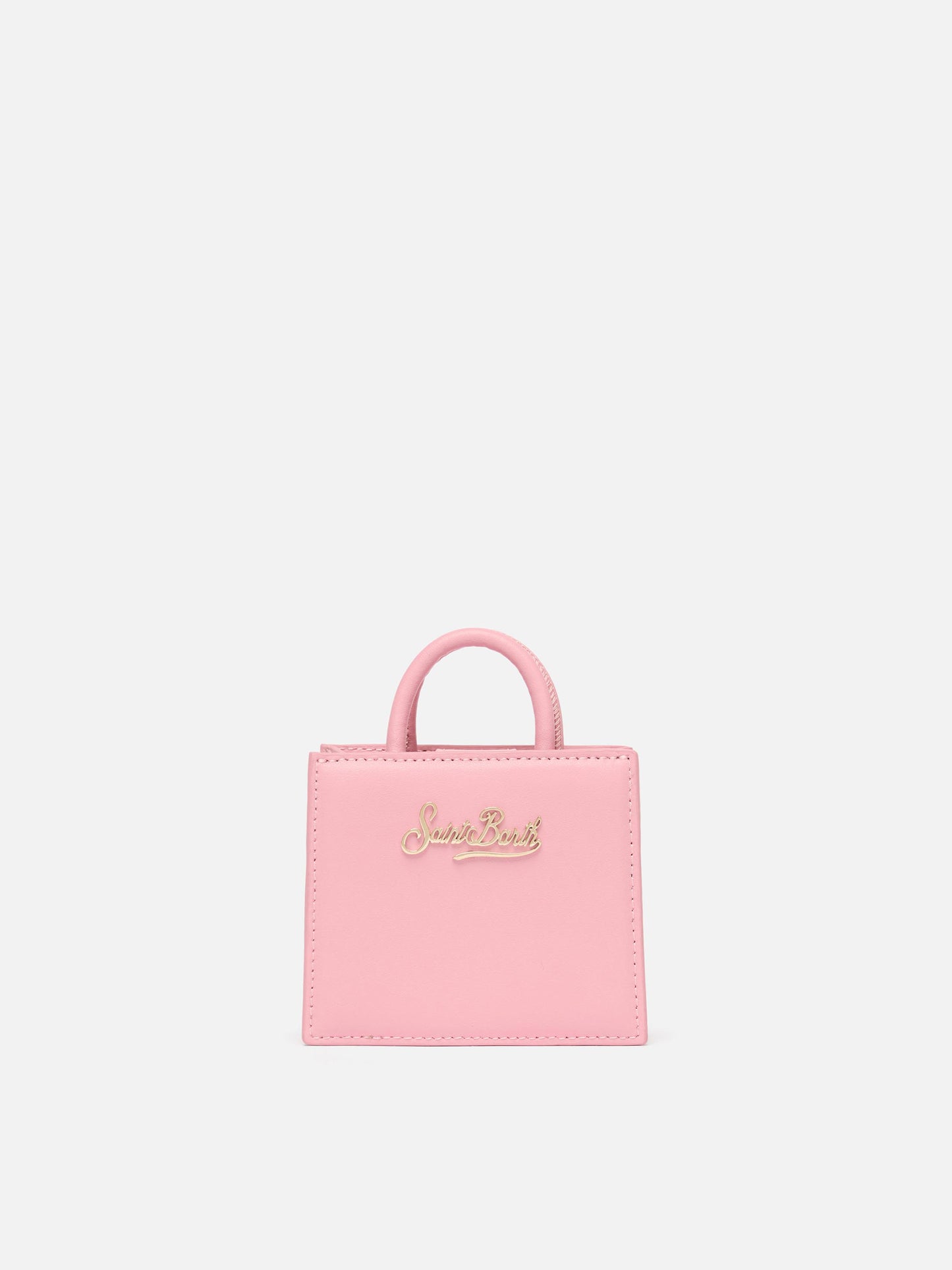 Shop Bag Micro in pastel pink leather