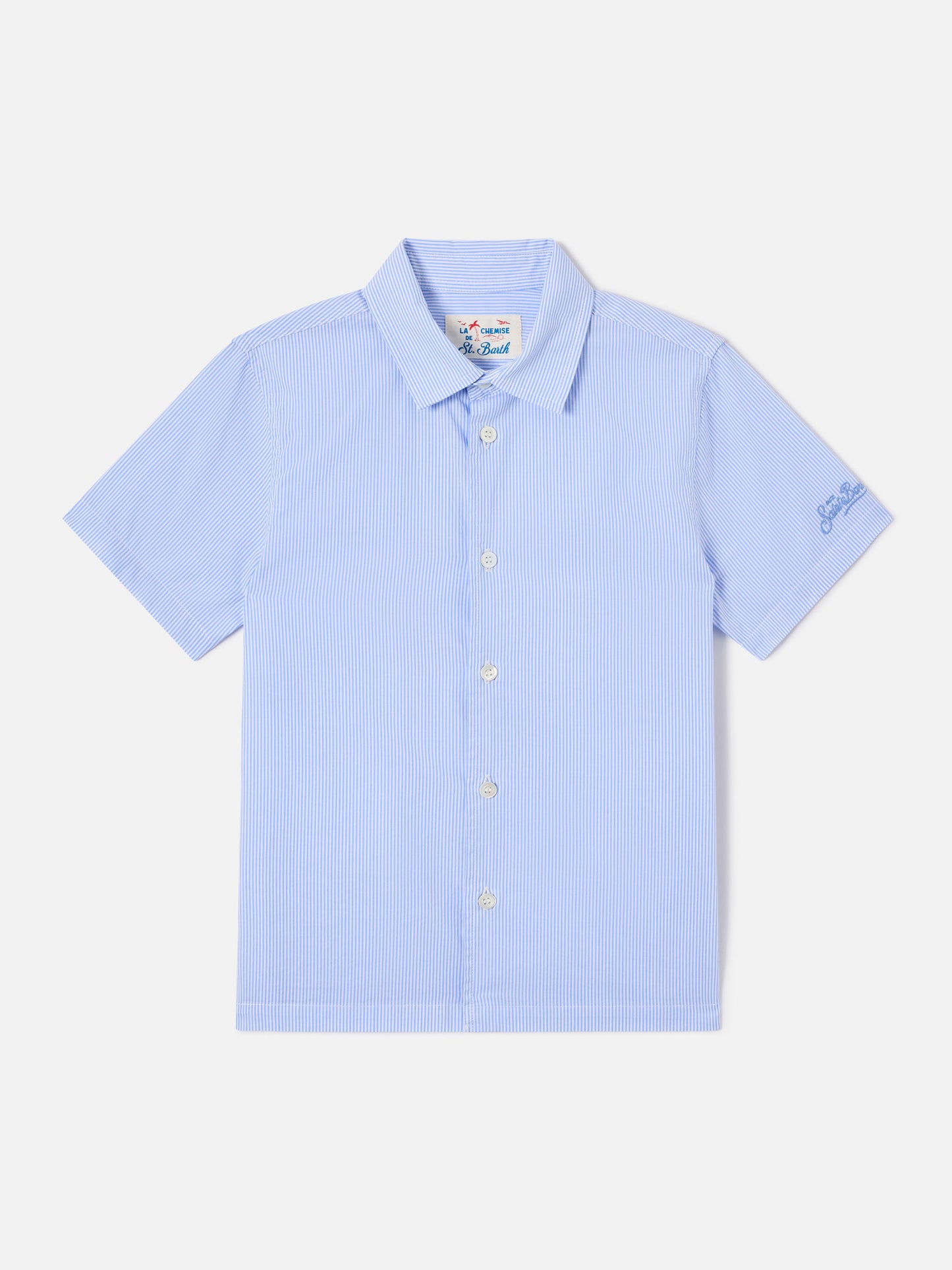 Striped Sifnos Jr shirt with Snoopy embroidery and print | Special Edition